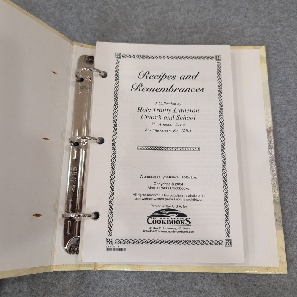 Recipes and Remembrances Holy Trinity Lutheran Church Cookbook 2004 Kentucky - Picture 2 of 2